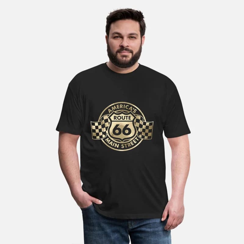 0415 Route 66 America Gift t shirt The Mother Road US highway Graphic clothes 100% cotton printed Tee All size Tops S-6XL