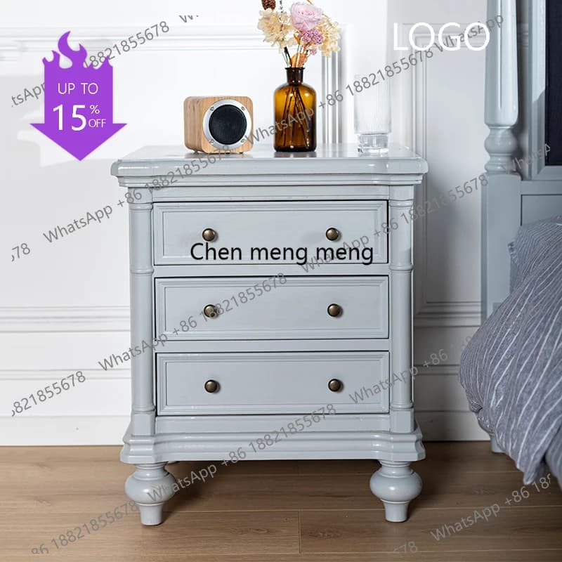 D80 Beauty Elegant Nightstand Aesthetic Storage Classic Design Nightstand Modern Premium Mesa De Cabeceira Bedroom Furniture