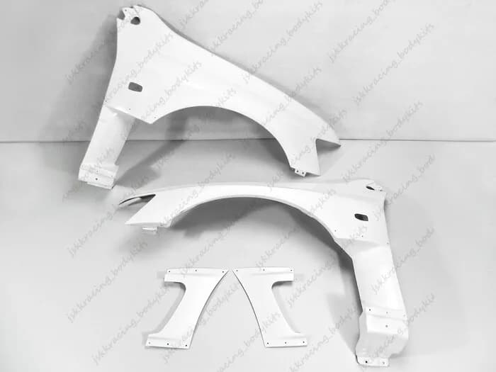 For Mitsubishi Evolution 8 9 Vented Front Fender Mudguards FRP Unpainted 4pcs