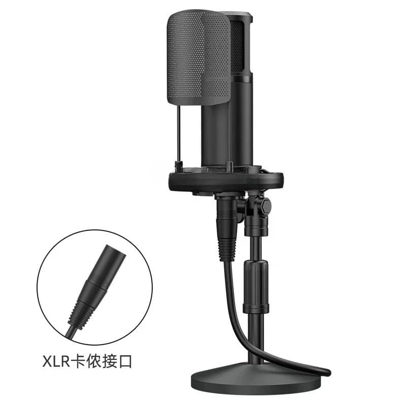 Live condenser microphone, suitable for sound card recording XLR singing XLR microphone
