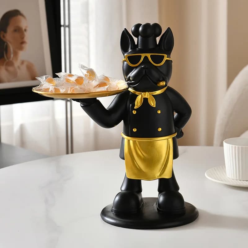 Resin Animal Statue Room Decoration Decoration Kitchen Tray Desktop Storage Snacks Candy Tray Lndoor Home Decoration Crafts