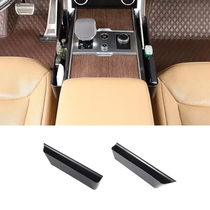 For Land Rover Range Rover Vogue 2023+ L460 ABS Black Car center console side storage box mobile phone tray interior accessories