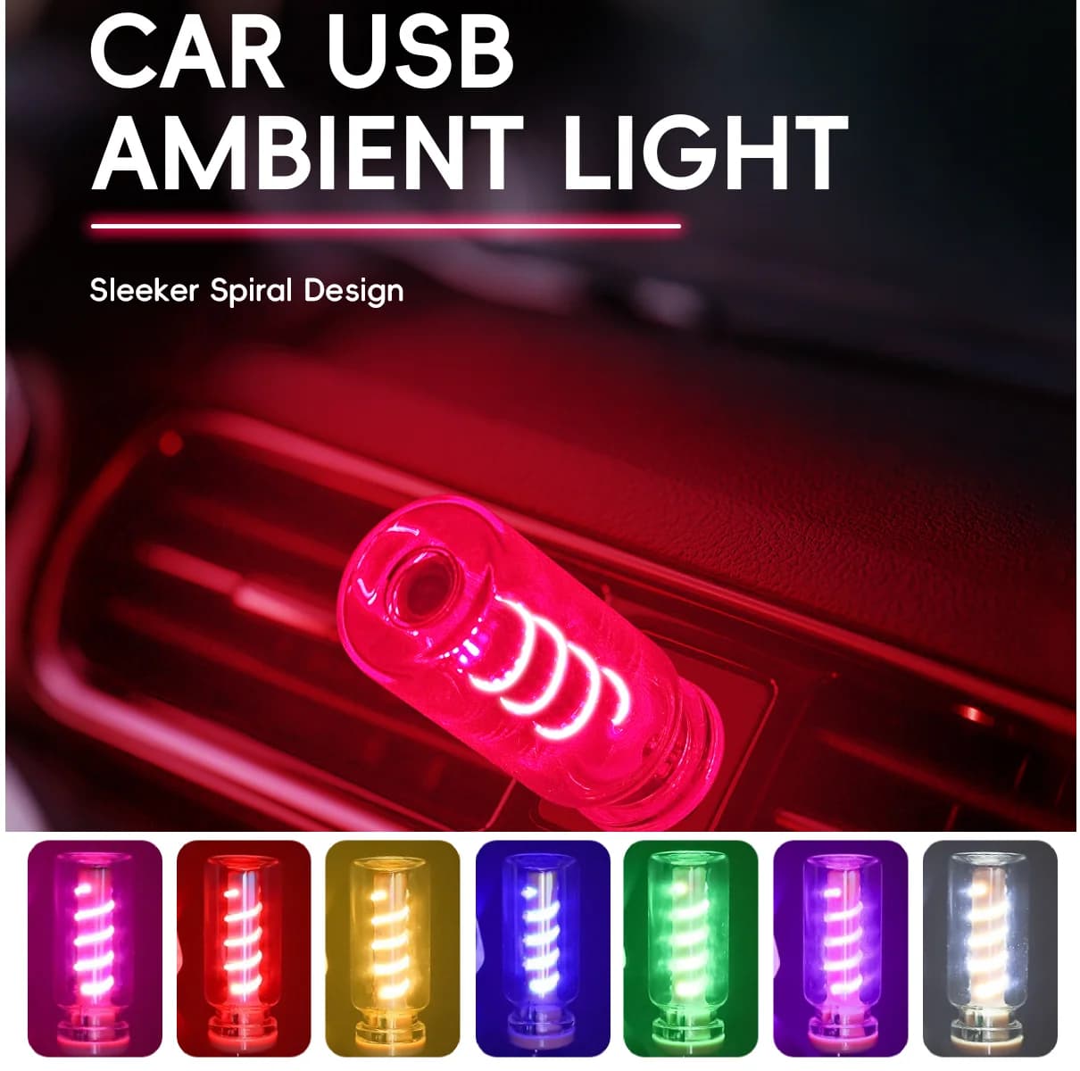 2pcs USB Touch Control Car LED Light Atmosphere Light Bulb Incandescent Lamp LED Filament Bedroom Night Decoration For Room