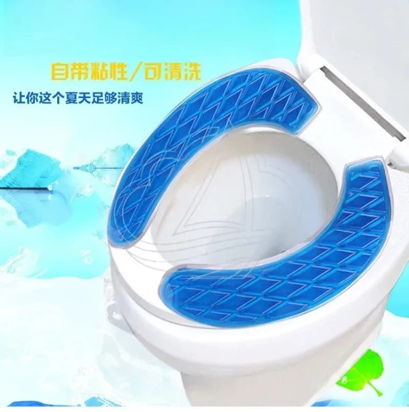 Washable Silicone Toilet Seat Cover Pad Thick Adhesive Soft Toilet Ring Mat
