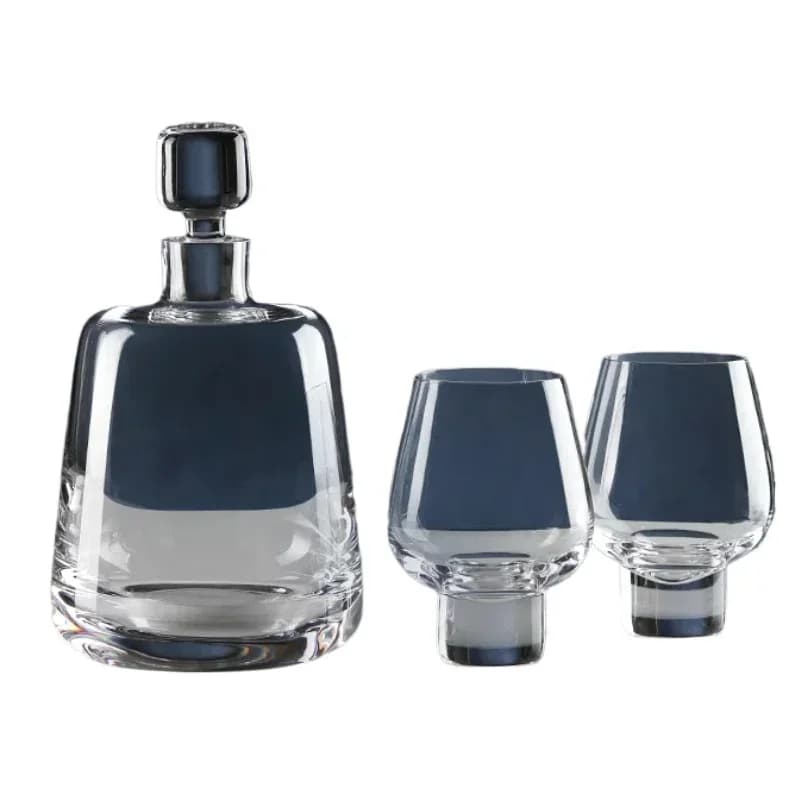 Thickened European high-end restaurant Nordic style hotel household glass wine glass creative bottle