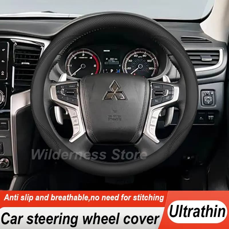 Hot Sales Car Steering Wheel Cover For Mitsubishi L200 Strada Triton 2005-2027 Leather Auto Interior Mitsubishi L200 Accessories