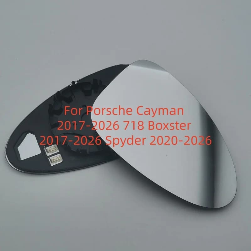 For Porsche Cayman 2017-2026 718 Boxster 2017-2026 Spyder 2020-2026 Side View Mirror 982857522 982857521 Car Heated Mirror Glass