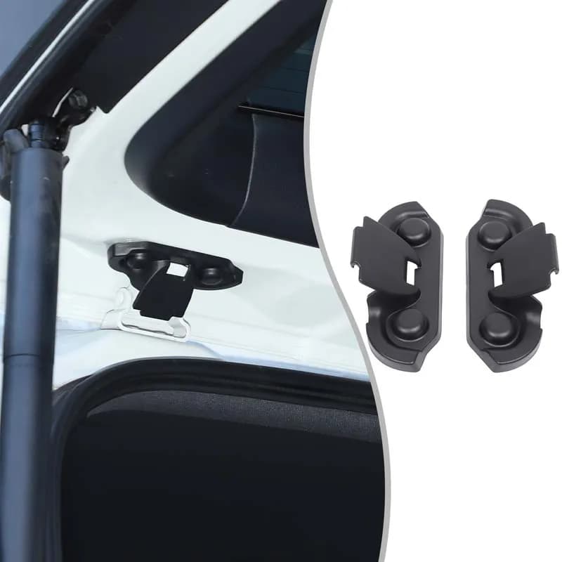 2piece set ABS Black For Toyota Land Cruiser Prado 250 LC250 2024+ Car Tailgate Screw Protective Cover Decorative Accessories