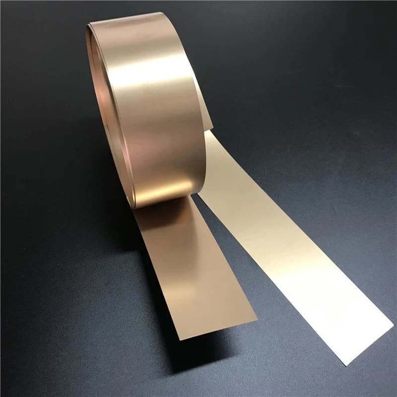 Flexible Phosphorus Copper Foil Strip Conductive Copper Gasket Multiple Thickness 0.1 To 1mm
