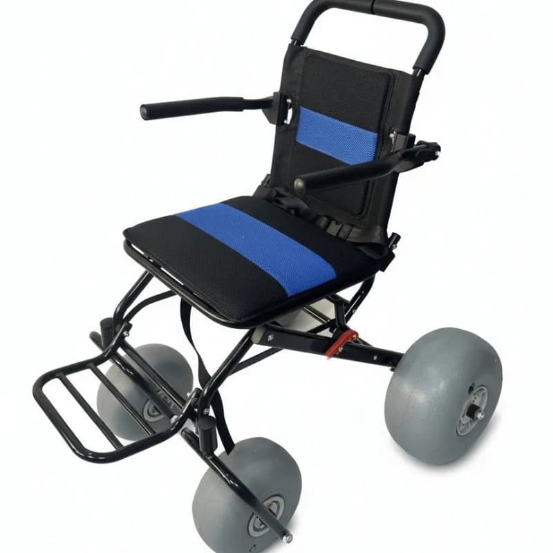 Lightweight beach wheelchair All-terrain wheelchair Balloon wheel Convenient wheelchair accessible travel