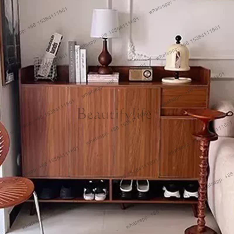 LD Vertical Modern Shoe Shelf Entrance Hall Slippers Luxury Designer Wooden Display Shoe Cabinet Storage Muebles