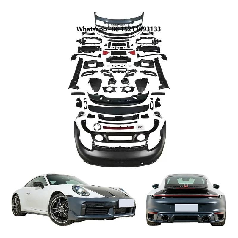 2019-2024 Car Modification Upgrade 992 Body Kit Carbon Fiber Tail Front Bumper Rear Bumper for 911