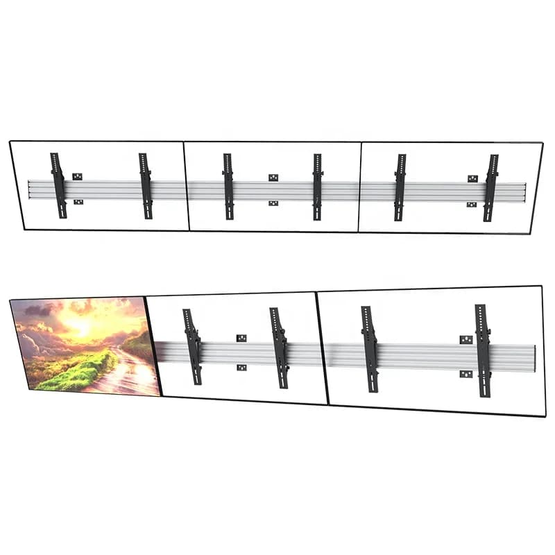 Video Wall Bracket Menu Board for Triple Screens