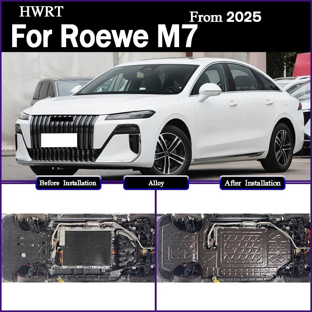 For Roewe M7 2025 160KM Protective Plate For Front And Rear Motor Front And Rear Battery Rear Storage Box Chassis Guard Board