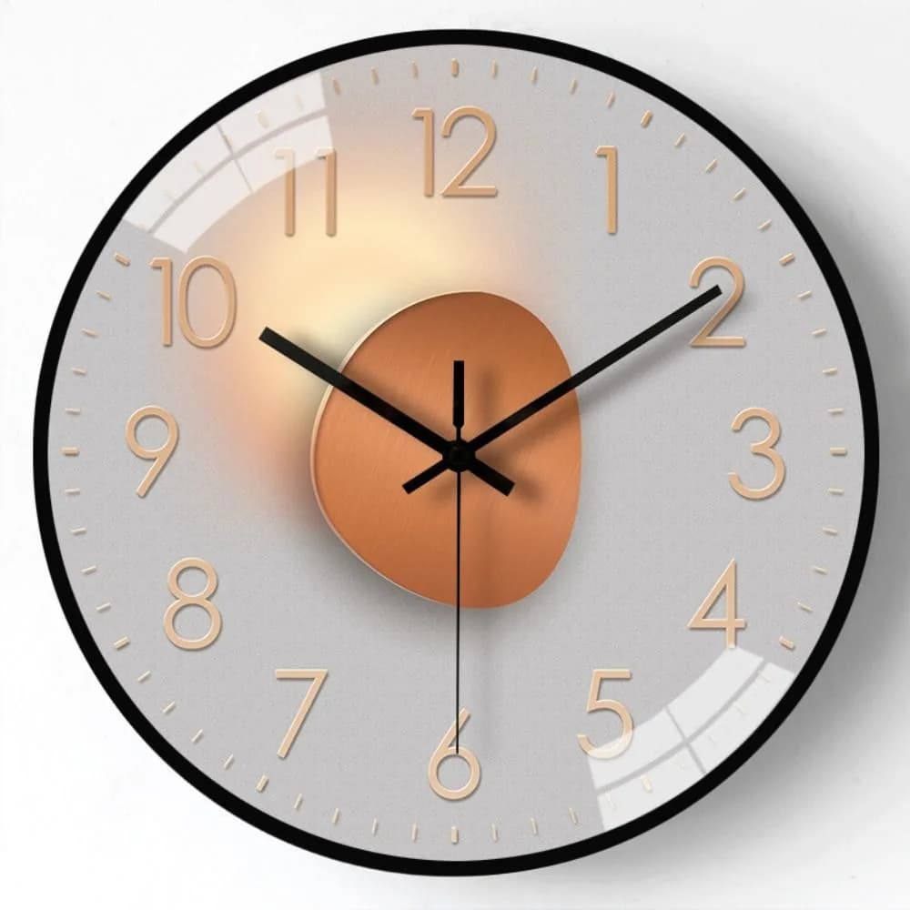 luxury 8 Inches Wall Clock Quartz Silent Movement Mute Clock Fashion Personality Hanging Watch Home