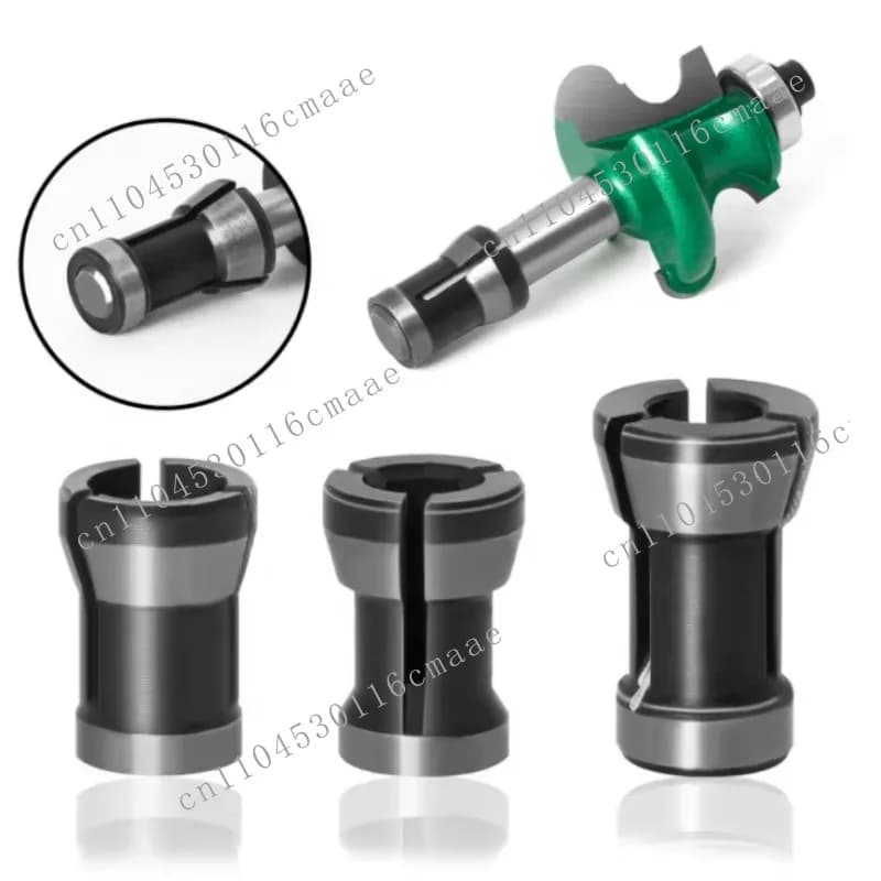L-AC008 3pcs set of chucks 6, 6.35, 8mm angle grinder chuck switch sleeve woodworking milling cutter accessories