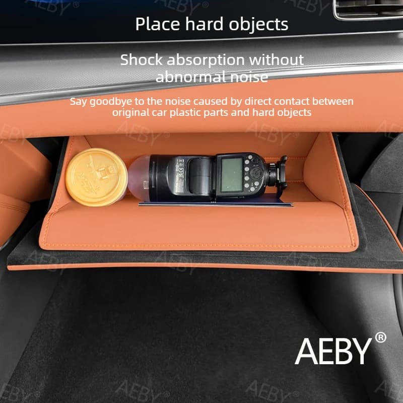 For BYD Sealion 7 2024 Glove Box Mat,Passenger Side Storage Tray,Leather glove box lining,Storage Tray Organizer Pad,Anti-Slip