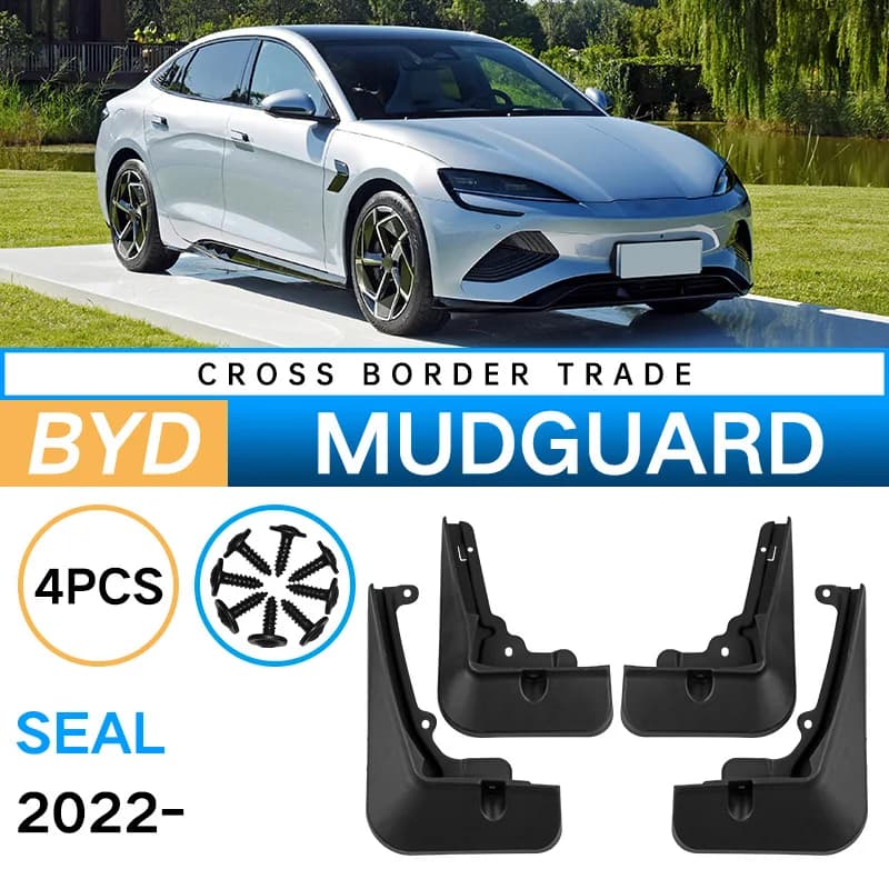 Mudguards For BYD SEAL EV 2022-2023 Mud Flaps Mudflap Front Rear Fender Anti-splash Mudguards Guard Splash Car Accessories
