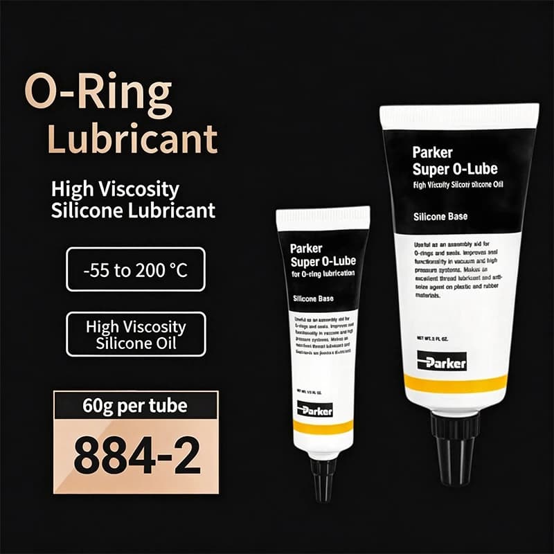 Parker Super O-Lube 884-2 Silicone Lubricant High Viscosity Silicone Oil O-Ring Seal Lubricant for All Rubber Polymers