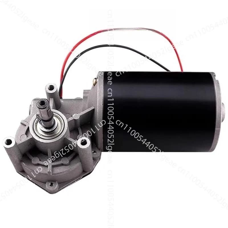 Micro motor DC24V high power worm gear geared motor DC geared motor D76L/R-24V-80W-100R