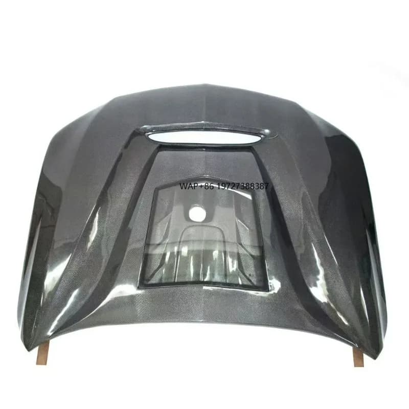 Carbon Fiber Engine Hood for CT4  CT4V Blackwing 2020 Upgrade GTS Transparent Version Style Front Face Cover
