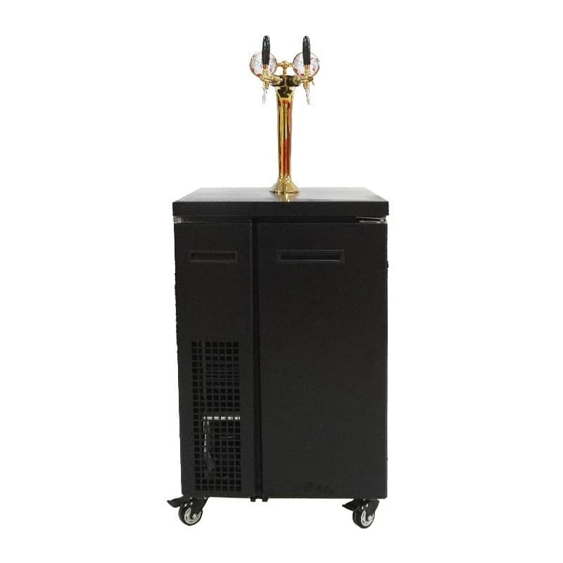 Air-cooled double-head draft beer machine Beer vending machine Commercial craft beer machine, automatic refrigerated draft
