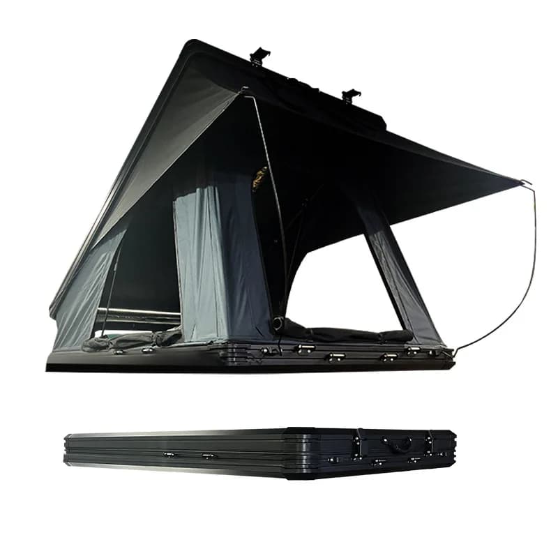 Outdoor travel Self-driving tour Camping Car aluminum alloy hydraulic triangle heightening roof tent