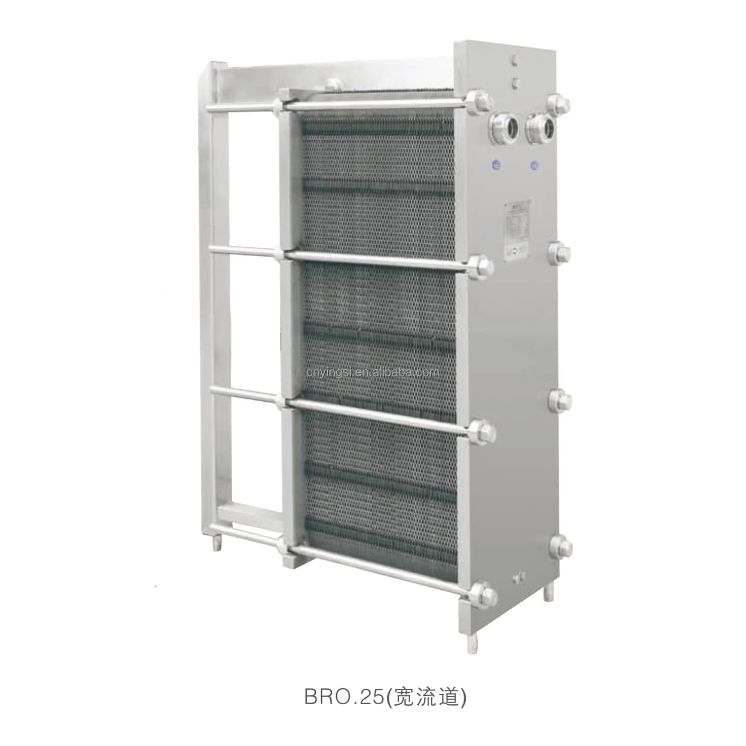 BR009-3㎡ Sanitary Stainless Steel Food Grade Processing Single Stage Plate Type Heat Exchanger