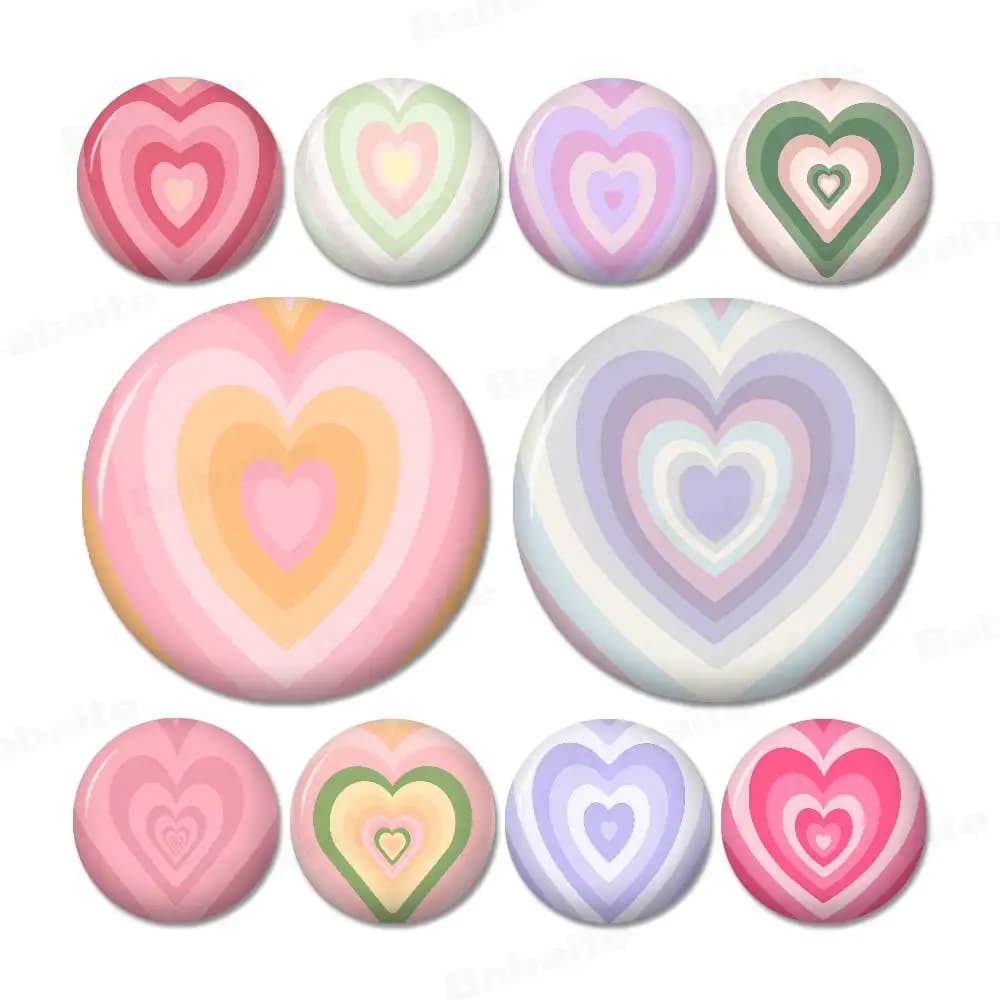 Rainbow Love Heart New  Brooches Soft Button Pin Funny Silly Gnarpy on A Skateboard Meme Badge Gamer Collection Gifts