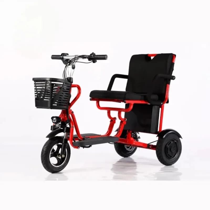 CE Certified China Electric Tricycle Factory 350W48V Adult Electric Tricycle Foldable Custom Export