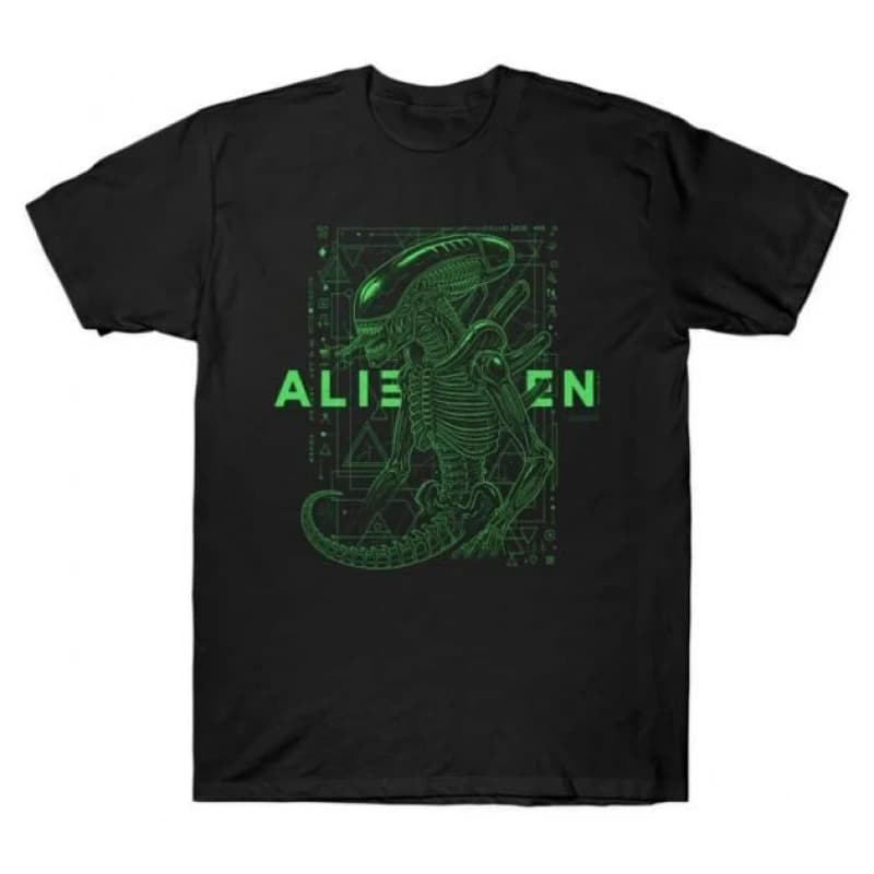 0412 Retro Sci-Fi Alien Gift T-Shirt Weyland LV-426 Xenomorp Horror movie printed Short Sleeve Graphic clothes All size tops