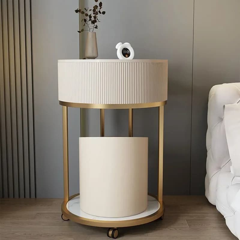 Storage Led Lights Dressing Table Drawer Nordic Smooth Living Room Makeup Dressing Table Girls Home Meuble De Chambre Decoration
