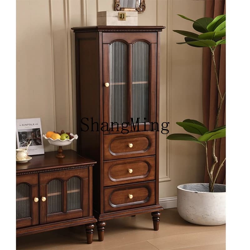SM household high-end medieval TV side cabinet dining side small display storage cabinet