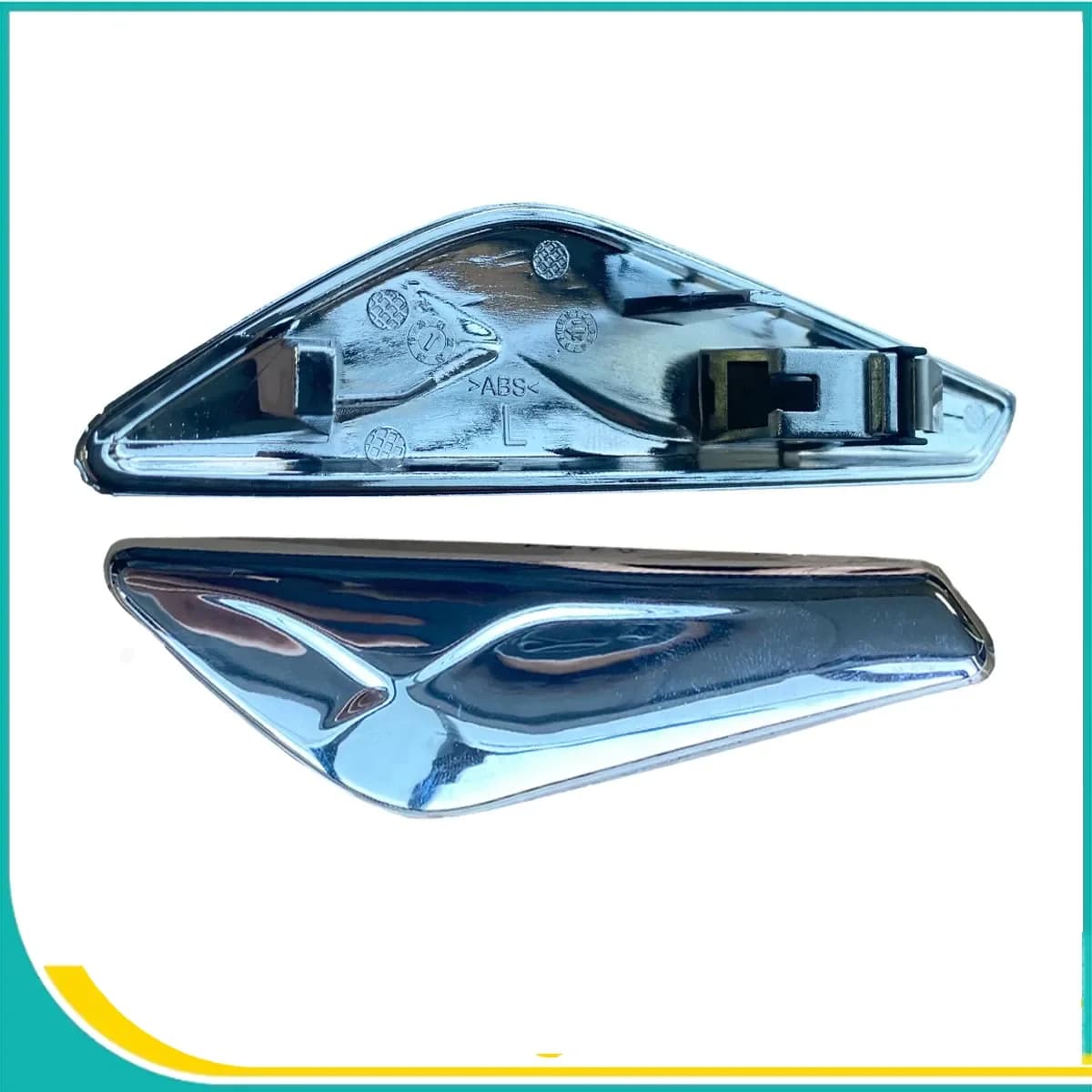 For BMW X3 F25 X4 F26 2011-2018 51117338570 51117338569 1x 2x Front Door Chrome Fender Turn Signal Light Finisher Trim