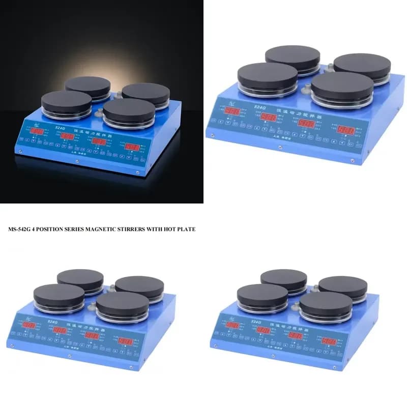 MS-542G High Quality 4 Position Magnetic Stirrers with Heating Hot Plate