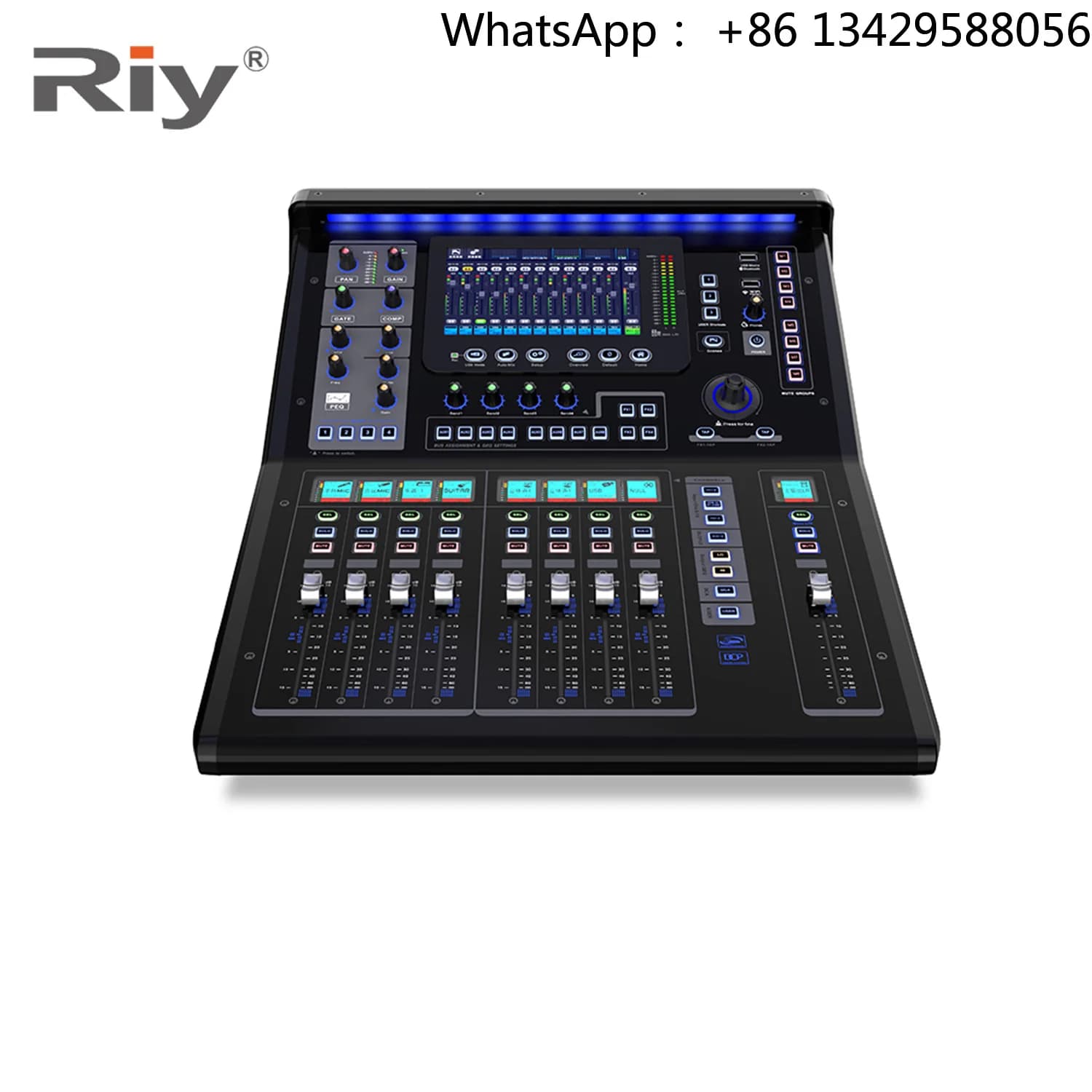 TQ18 Hot Selling 18-Line  Digital Mixing Console 8 AUX Outputs USB Input PA Sound System DJ Professional Audio Video Lighting