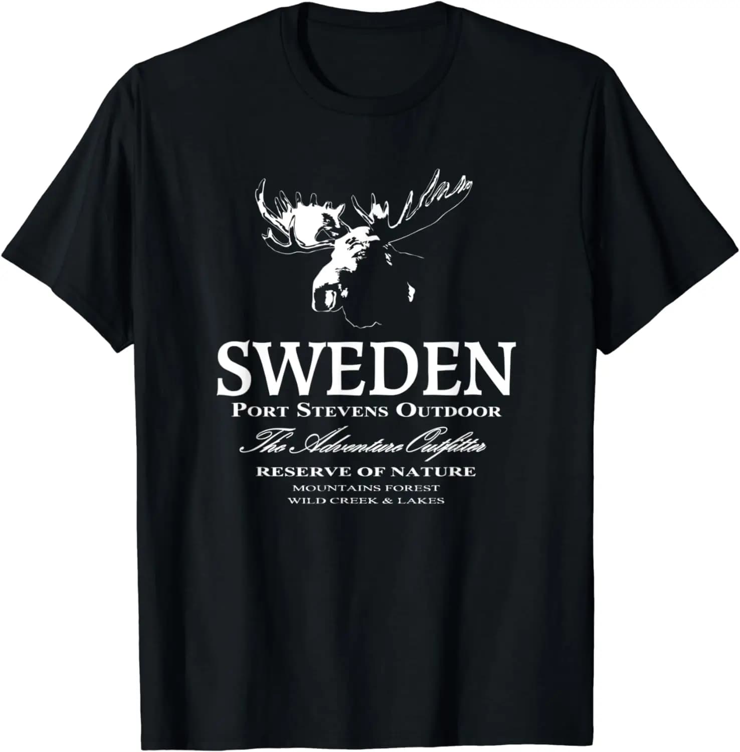 Schweden Elch Sweden Sverige T-Shirt 100% Cotton O-Neck Summer Short Sleeve Casual Mens T-shirt Size S-3XL
