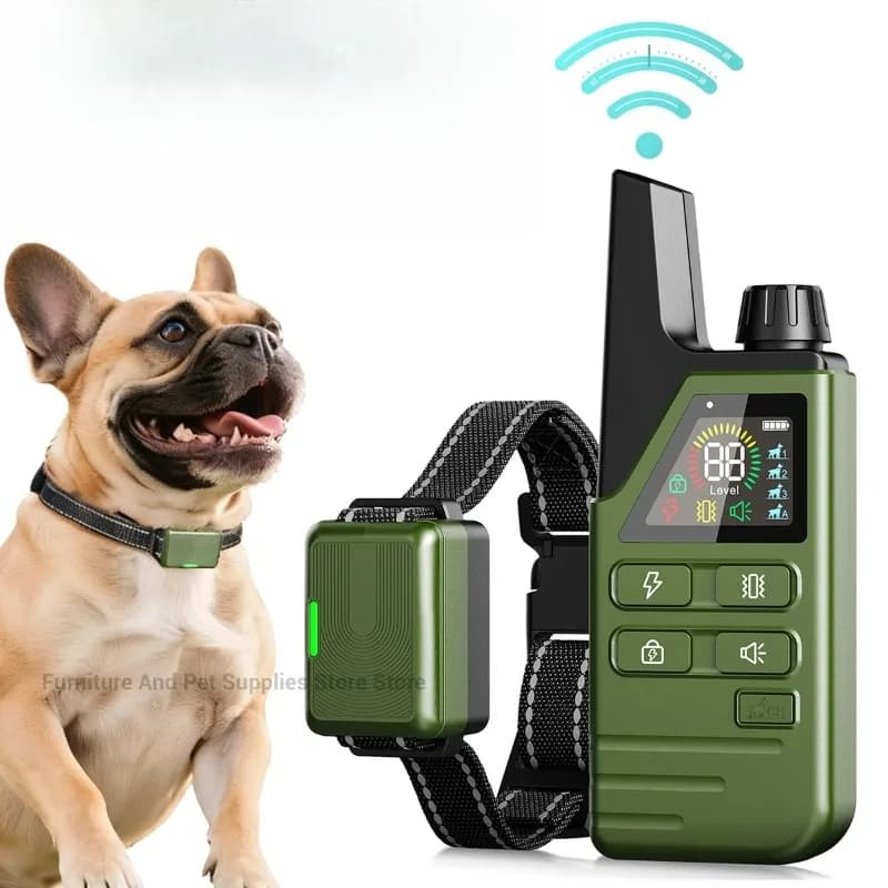 984Ft/300M Electric Dog Training Collar Remote Control Waterproof Pet BehaviorFor 10-120lbs Puppy With Shock Vibration