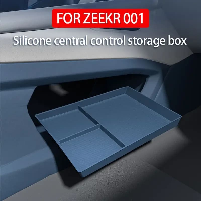 For ZEEKR 001 2024 2025 2023 Silicone central control storage box Partition storage Car interior accessories For ZEEKR 001 2024
