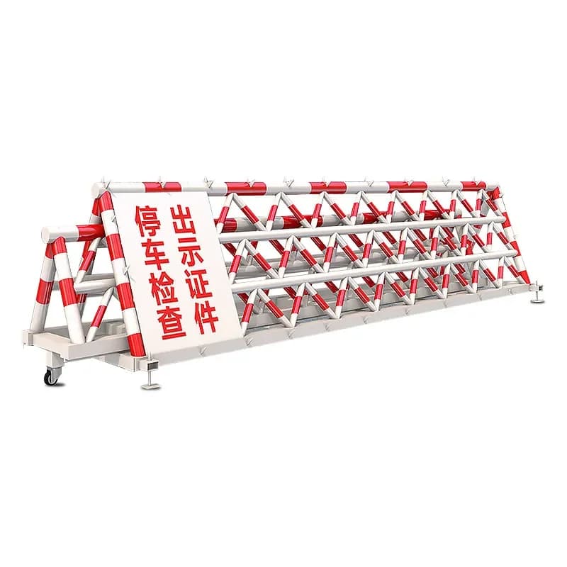 Electric Horse Rejection Anti-Collision Guardrail Door Block Car Rejection Horse Barricade Guardrail Telescopic Mobile Car