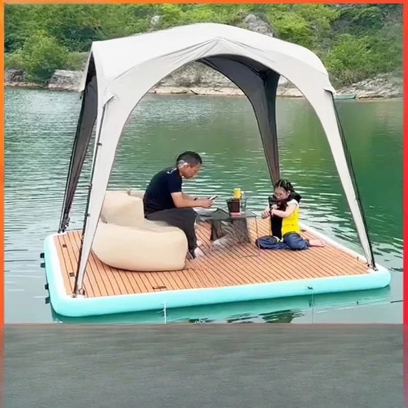Water Camping Tent Sea Floating Outdoor Fishing Platform Awning