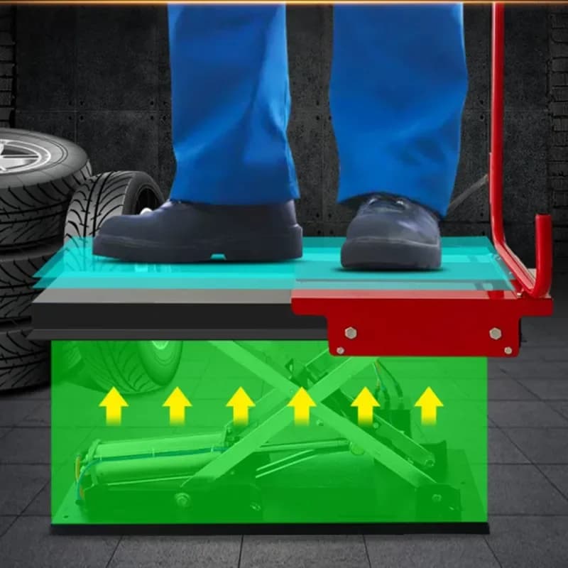 Small Balancing Machine Load 100kg Automatic Tire Loader Tire Lifting Machine Lift Car Pneumatic Tire Lifting Platform Pick Up T