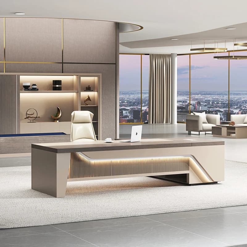 Desk Tablet Stand Executive Office Furniture Adjustable Table White Desk With Drawers Workstation Desk Modern lounges