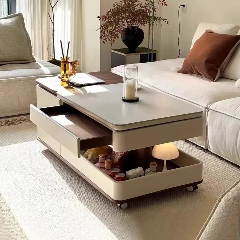 Unique Luxury Coffee Table Decor Extendable Poker Hotel Center Table Japanese Minimalist Mesa De Centro Sala Home Furniture