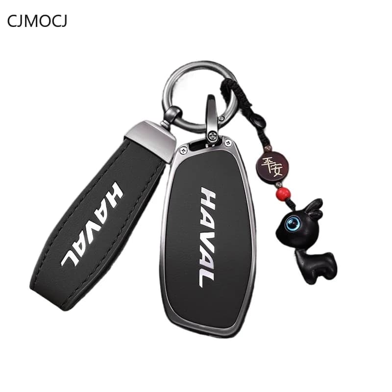 Zinc Alloy Key Cover Case for Haval Big Dog Plus/2nd Gen H9/Menglong/H6L/Xiaolong Max/Shenshou/Border Collie/H5 - Key Fob Shell