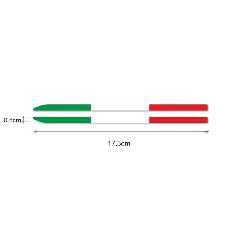 Durable Vinyl Car Mirror Stickers 2Pcs for Fiat Abarth 500e Tipo 500 500x Panda Punto 500L bravo Italian Flag Decor Auto Parts
