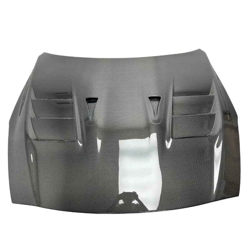 Hot Selling Top Secret Style Twill Weave Carbon Fiber Engine Hood Gloss Finish Exterior Styling Accessories