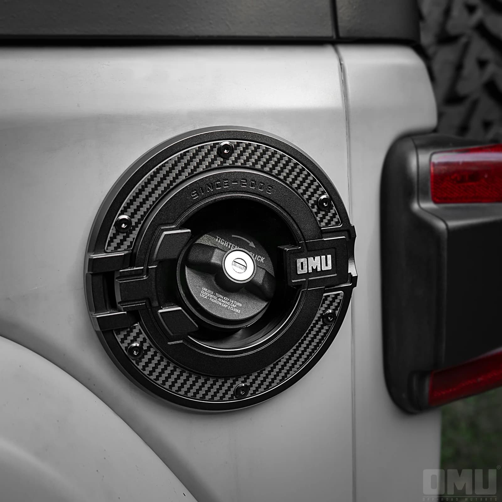 OMU Genesis Series Gas Tank Cover For Jeep Wrangler JL Gas Cap Cover Maiker Manufacturer