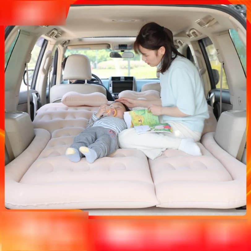 Car Inflatable Bed Rear Seat Sleeping Pad Inflatable Foldable Trunk Filler Mat Car Sleeping Bed