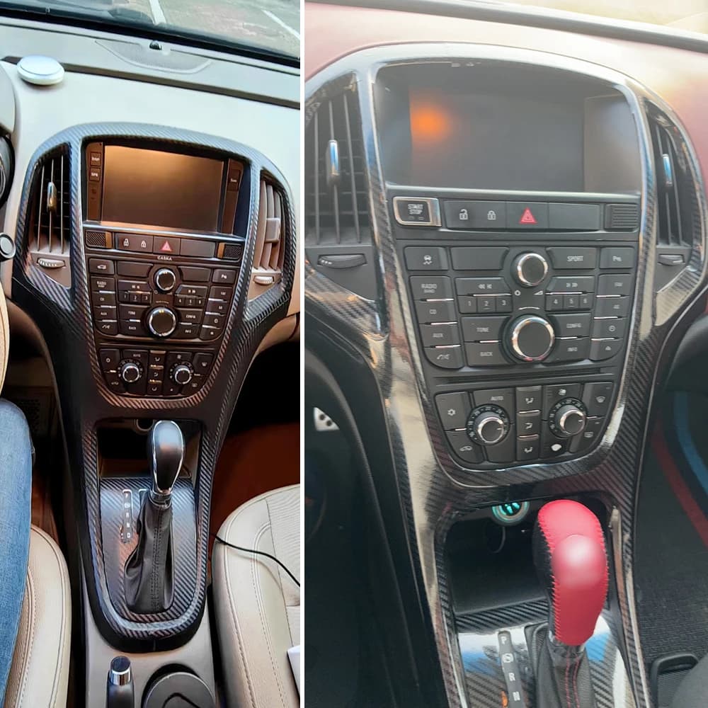Carbon Fiber Interior car Sticker For Opel Astra jP10 /Vauxhall Astra Central Console Gear Shift Panel Door Handle Cover Trim